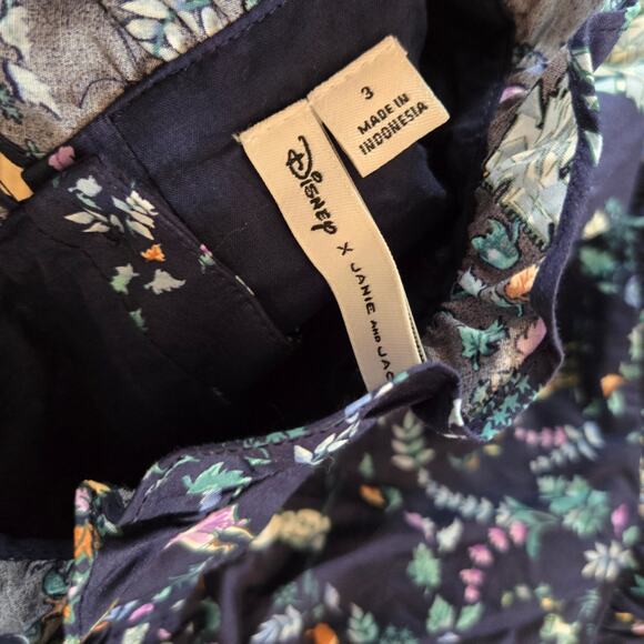 Janie and Jack Disney Frozen Toile Dress and matching tights sz 3 - Picture 4 of 8